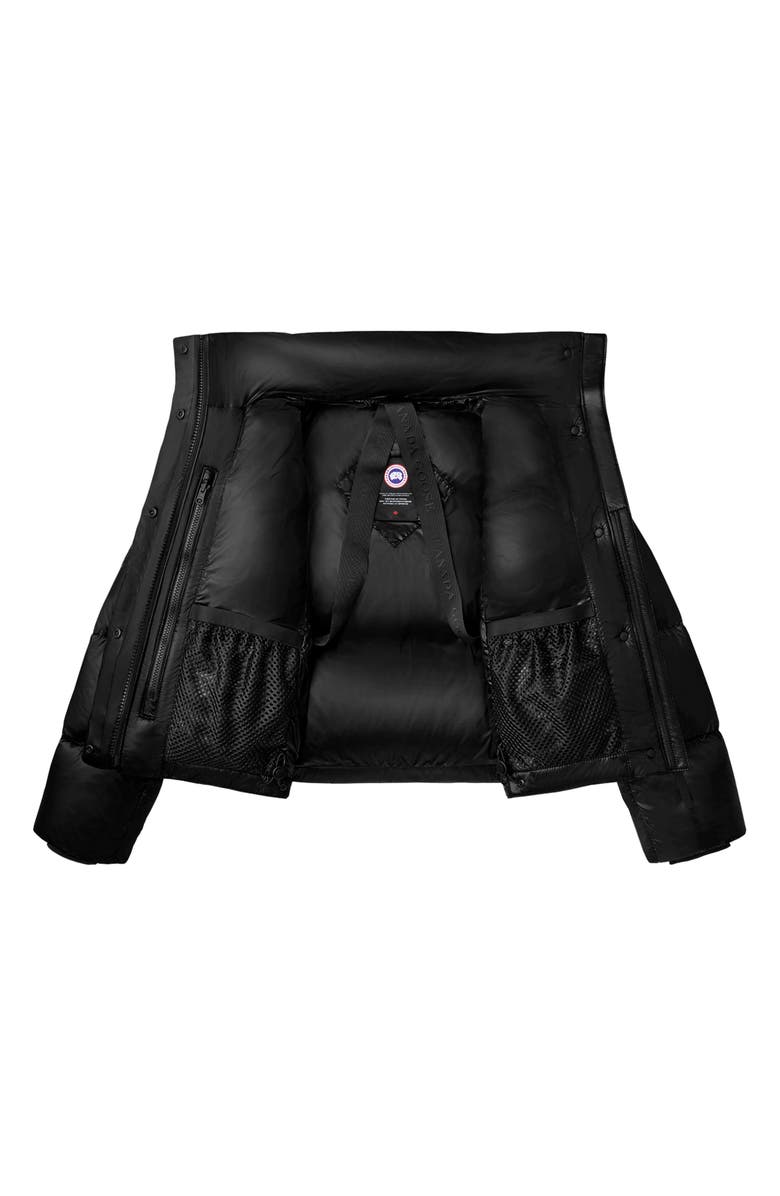 Canada Goose Cypress 750 Fill Power Down Recycled Nylon Packable Crop Puffer Jacket, Alternate, color, Black - Noir