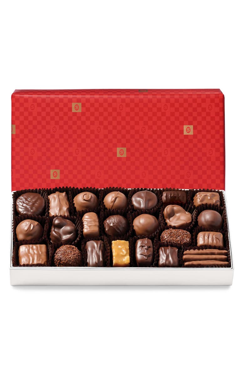 See's Candies 26-Piece Assorted Chocolate Box, Main, color, 