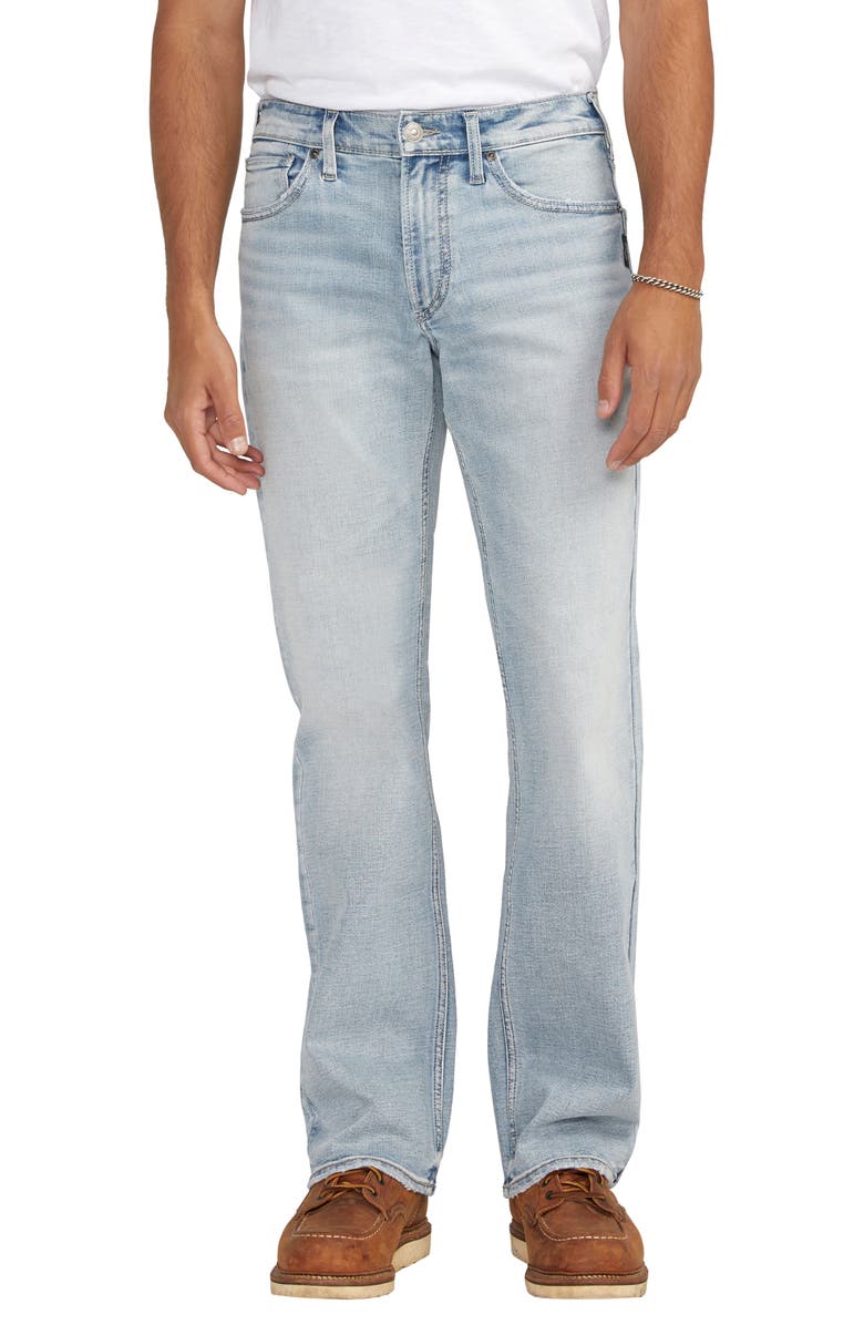 Silver Jeans Co. Zac Relaxed Straight Leg Jeans, Main, color,