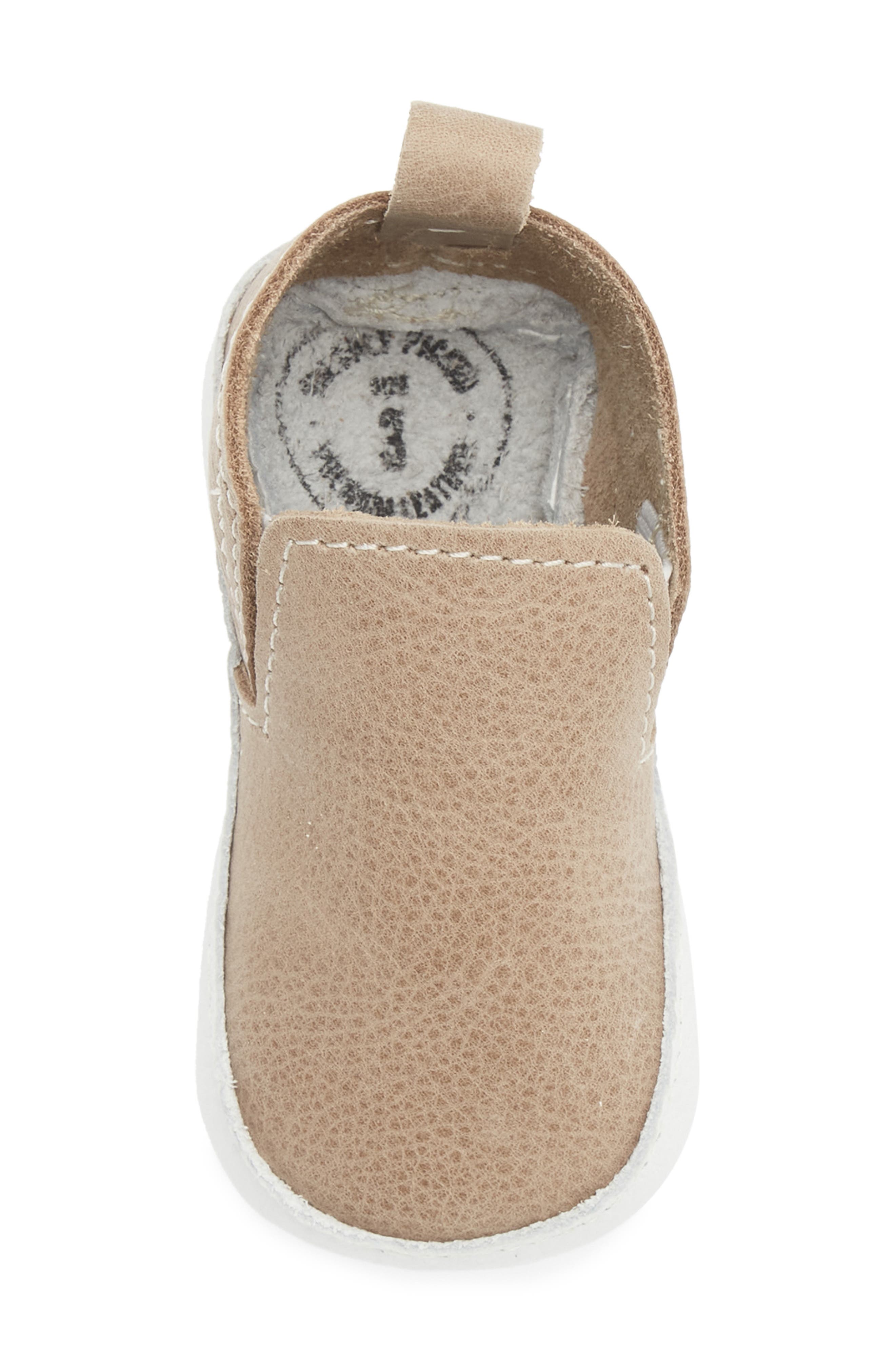 Kids' Leather Slip On Shoe, Alternate, color, WEATHERED BROWN