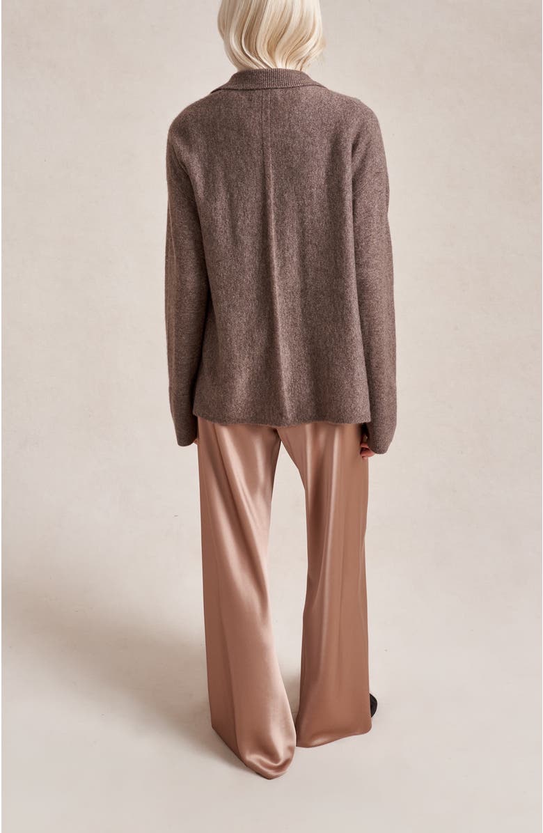 La Ligne Meredith Cardigan, Alternate, color, Hazelnut
