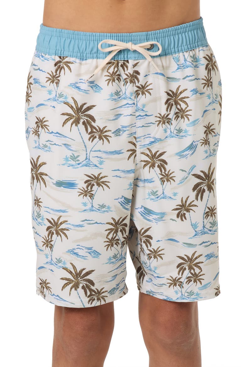 Kids' Hermosa Swim Trunks, Main, color, CREAM