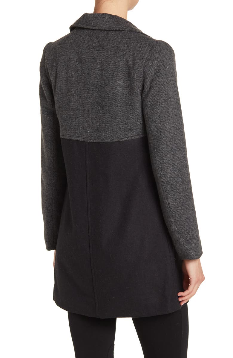 Coffee Shop Colorblock Trench Coat, Alternate, color, 