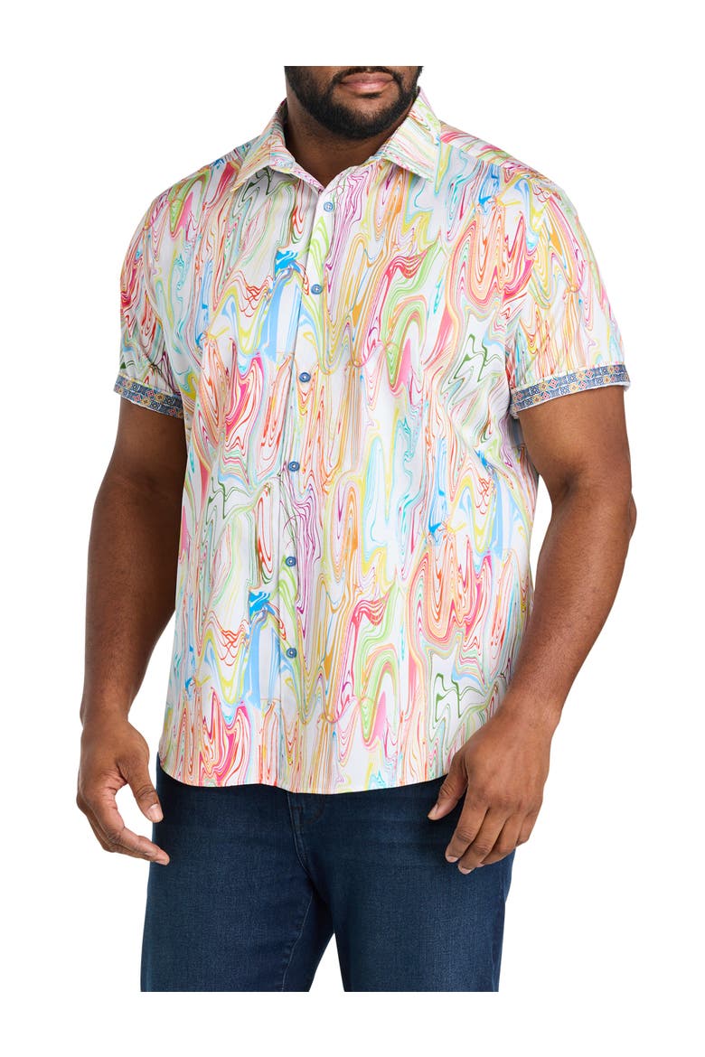 Big & Tall Bellenden Sport Shirt, Alternate, color, MULTI