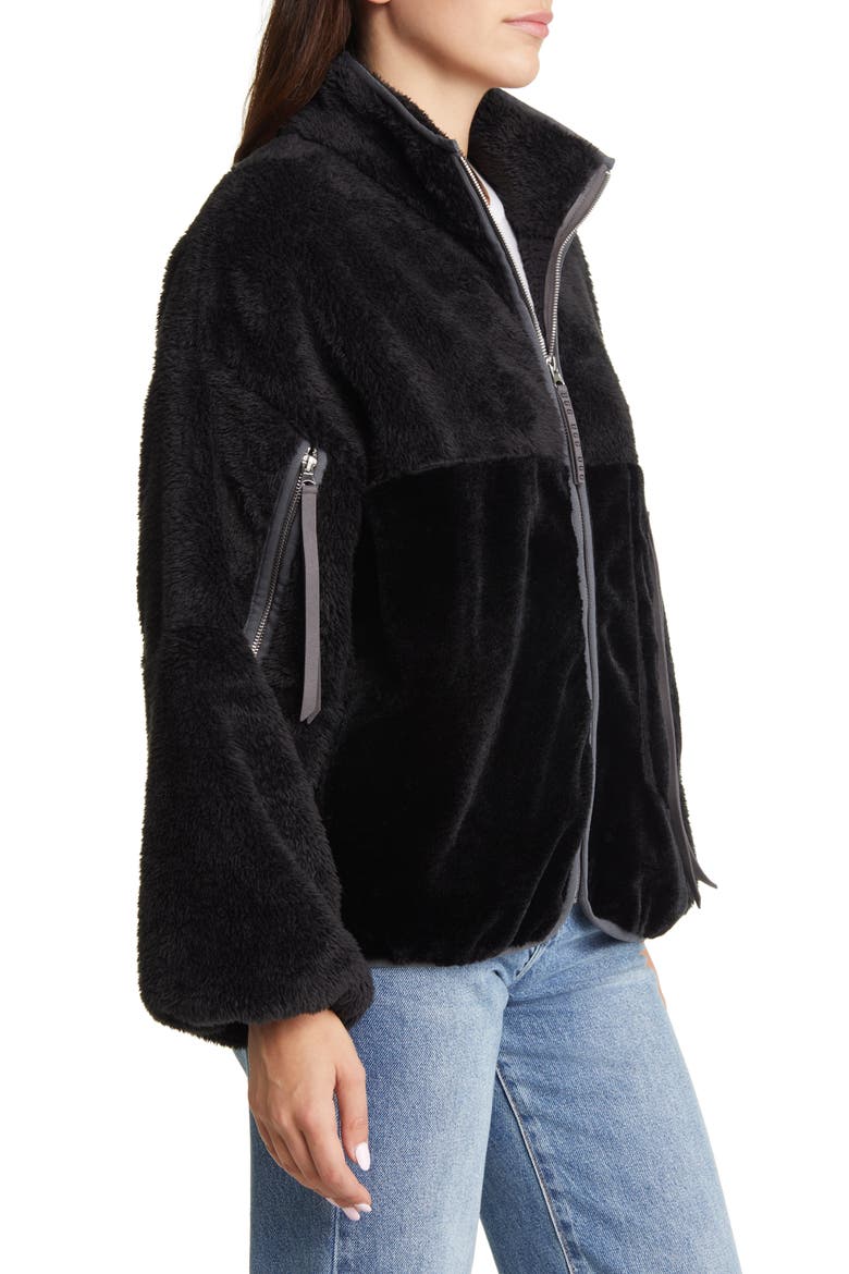 Marlene II Fleece Jacket, Alternate, color, BLACK