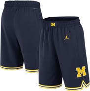 Jordan Brand Men's Jordan Brand Navy Michigan Wolverines Road Replica Performance Basketball Shorts