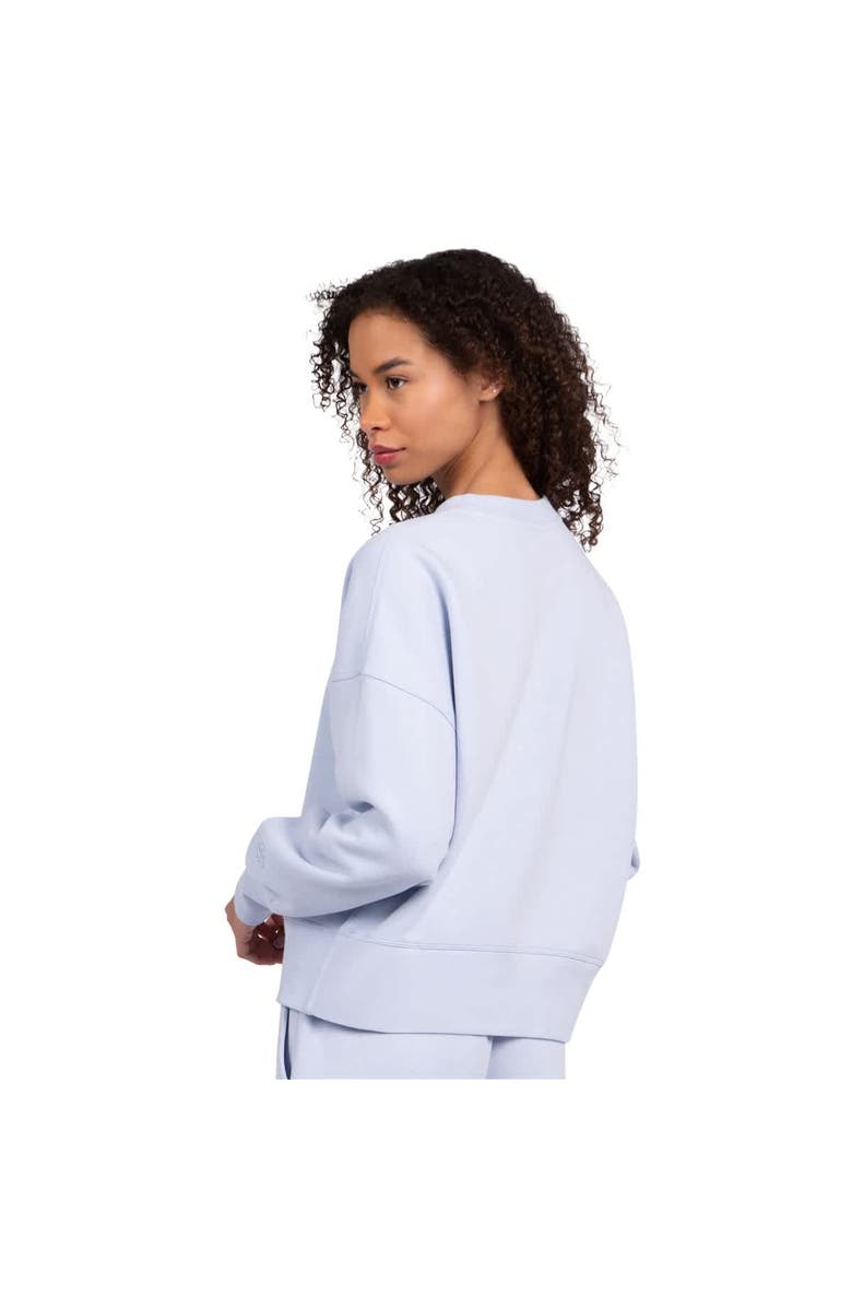 STARTER Women's Starter Blue Colorado Avalanche Boxy Cropped Sweatshirt, Alternate, color, Light Blue
