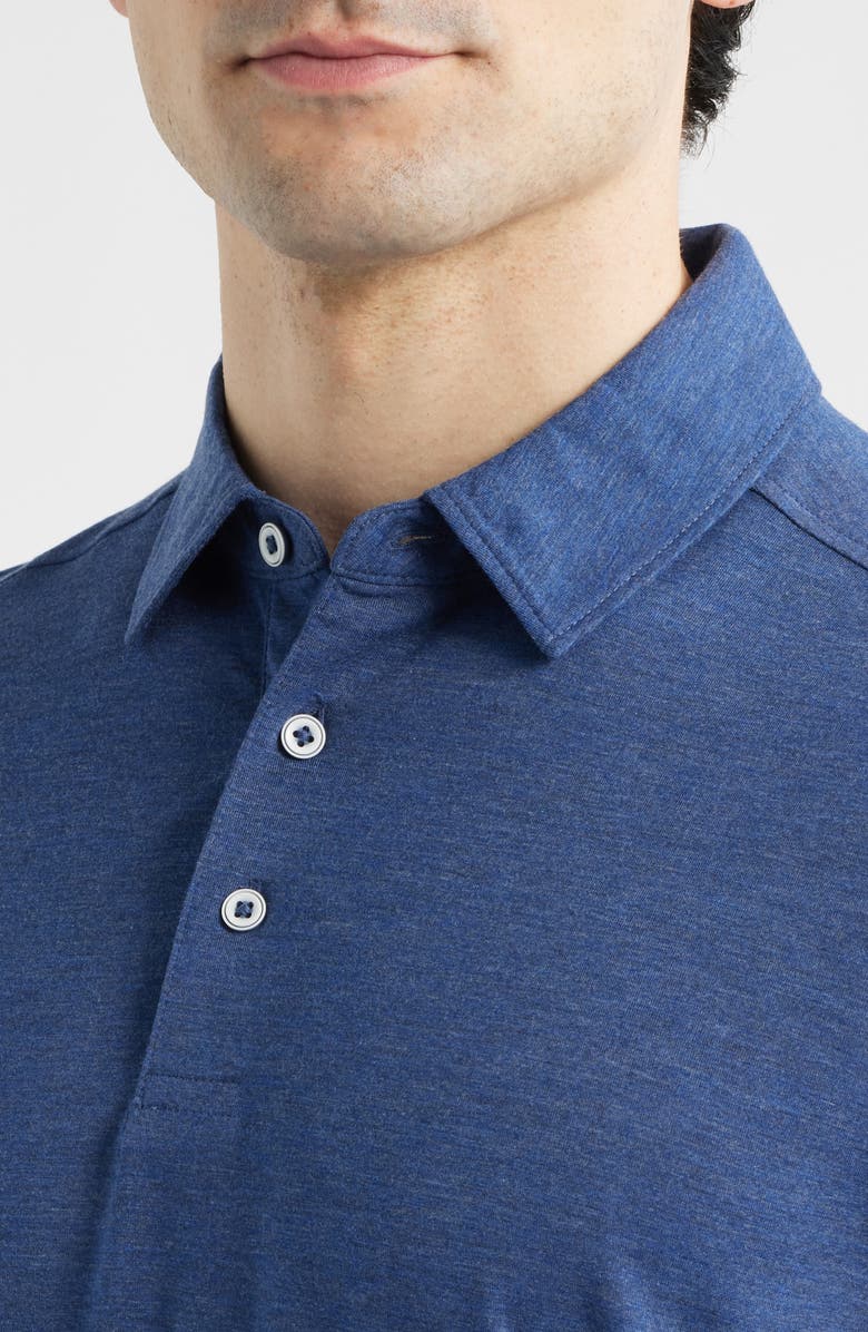 Johnston & Murphy XC<sup>®</sup> Apex Performance Polo, Alternate, color, Navy Heather