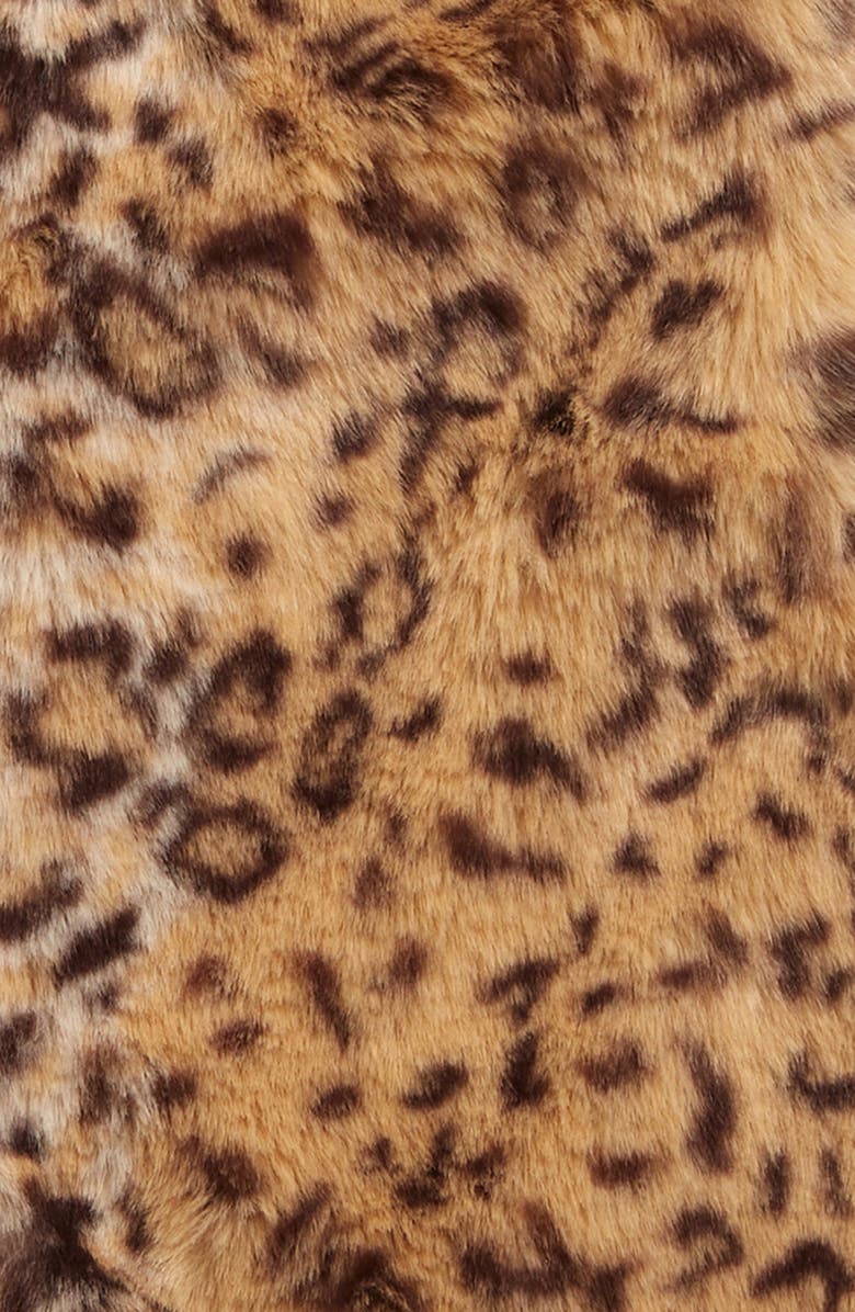 Widgeon Kids' Leopard Faux Fur Zip Vest, Alternate, color, 