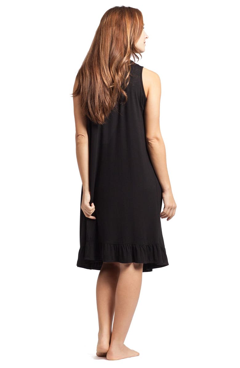 Savi Mom The Ruffled Sleeveless Maternity/Nursing Nightgown, Alternate, color,