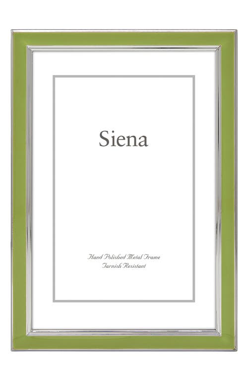 Siena Narrow Enamel 4 X 6-inch Picture Frame In Green