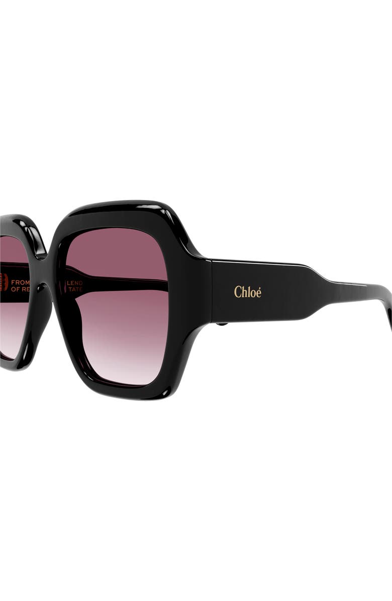 Chloé 56mm Square Sunglasses, Alternate, color, 