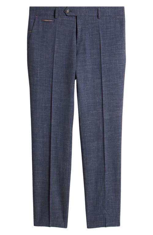 BOSS Camel Gee Flat Front Wool & Silk Blend Dress Pants in Dk Bu  product