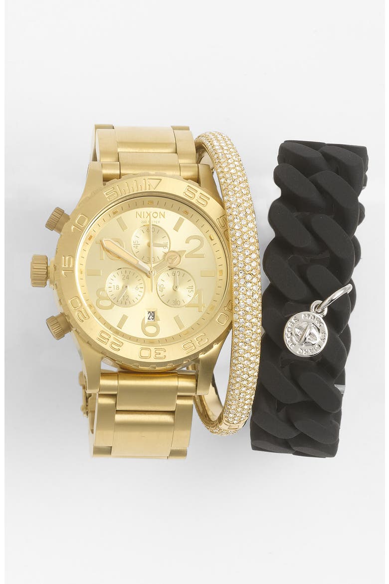 'The 42-20 Chrono' Watch, 42mm, Alternate, color, GOLD