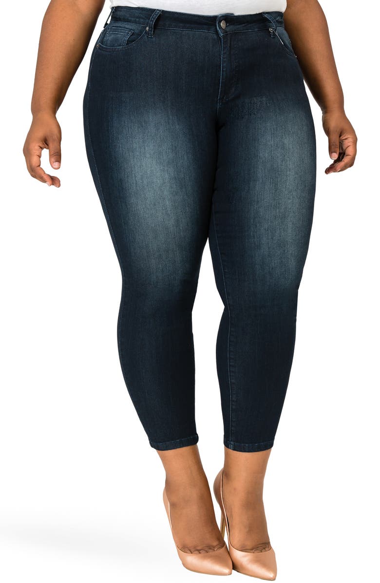 Poetic Justice Geneva Crop Skinny Jeans, Main, color, 