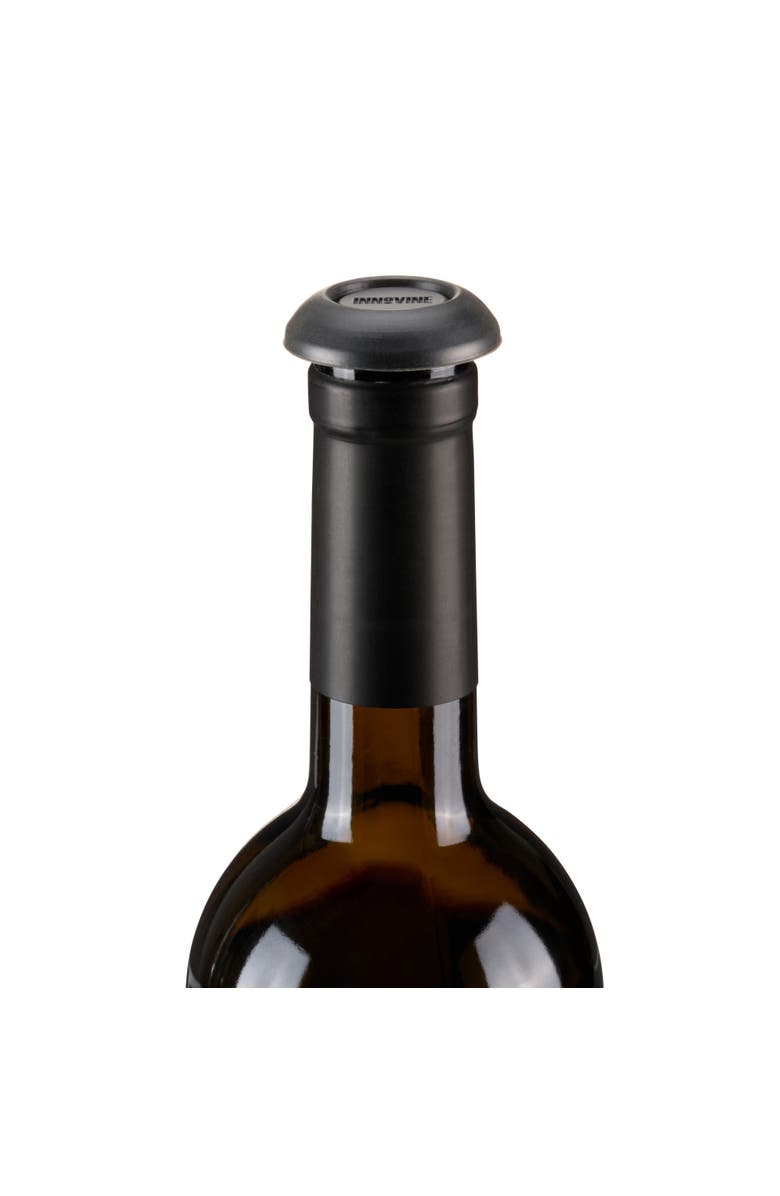 Innovine Vacuum Pump Stoppers Set of 2, Alternate, color, Black