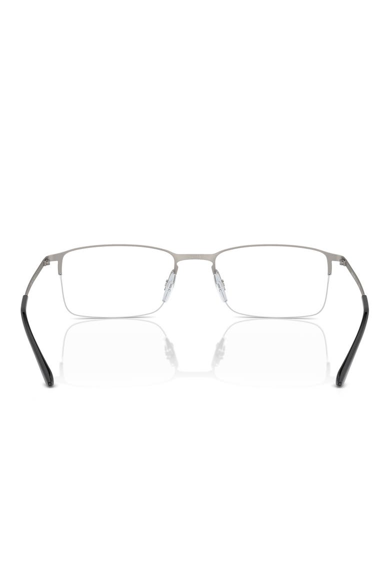 54mm Rectangle optical glasses, Alternate, color, GOLDEN GUNMETAL / DEMO LENS
