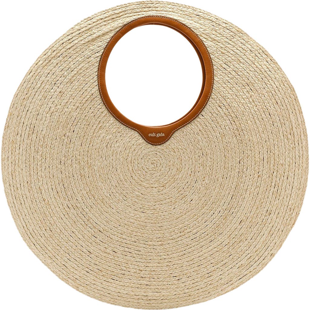 Cult Gaia Amun Shoulder Bag In Beige