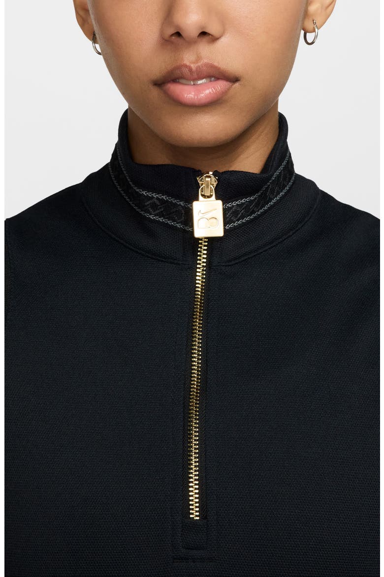 x Naomi Osaka Elevated Touches Rib Dress, Alternate, color, BLACK/ MEDIUM OLIVE