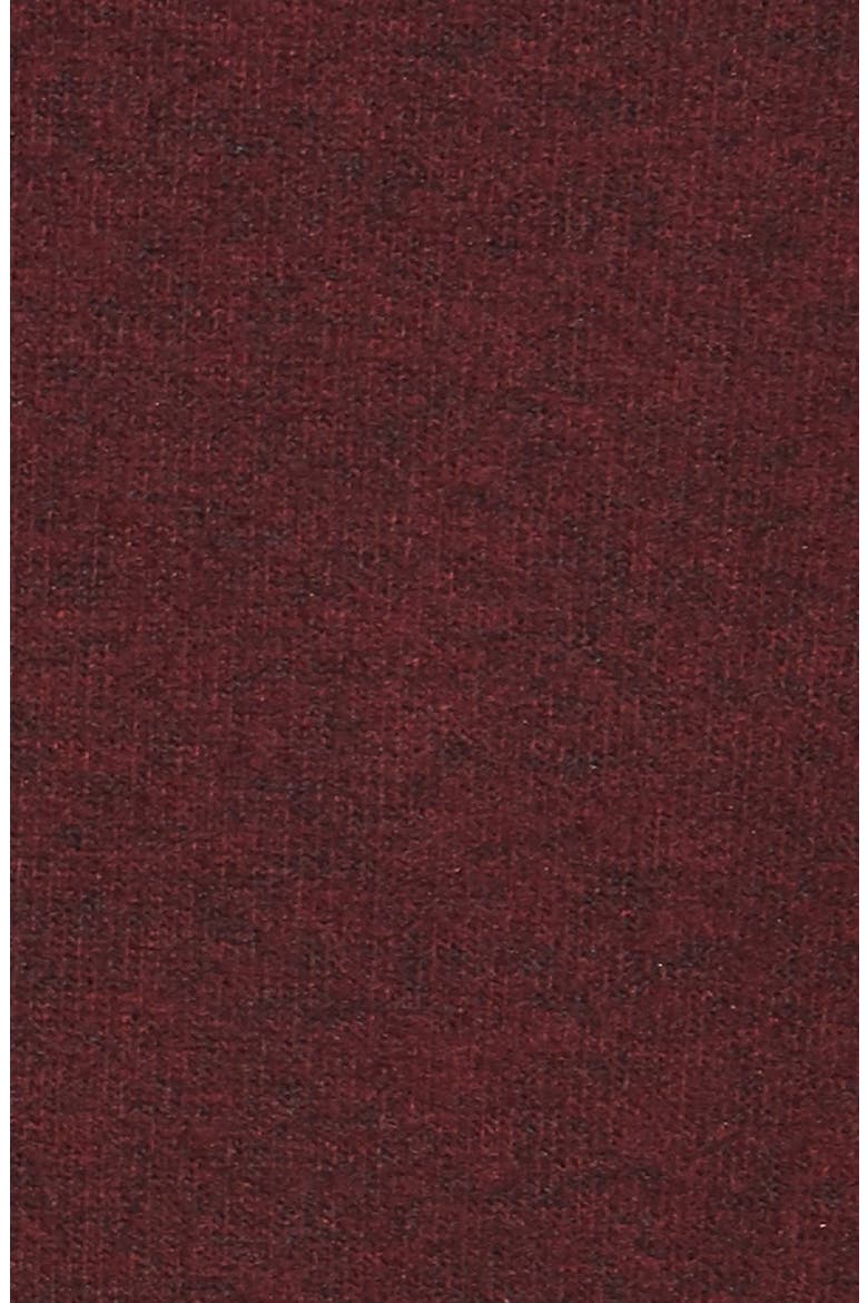 One-Button Fuzzy Fleece Wrap Cardigan, Alternate, color, BURGUNDY LONDON