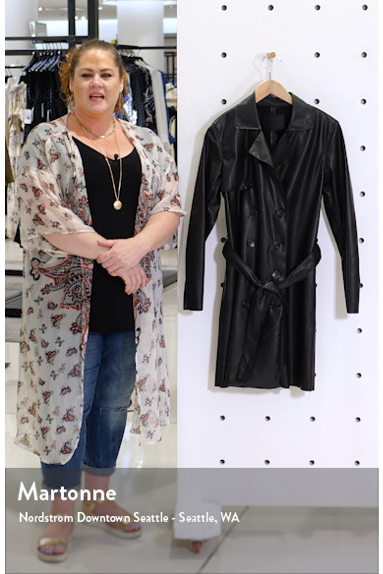 Faux Leather Trench Coat video