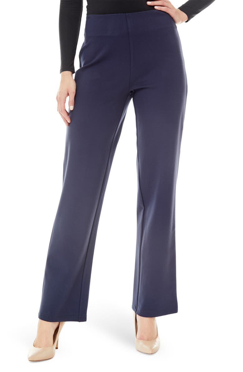 BY DESIGN Farah High Waist Wide Leg Pants, Main, color, Navy Blazer