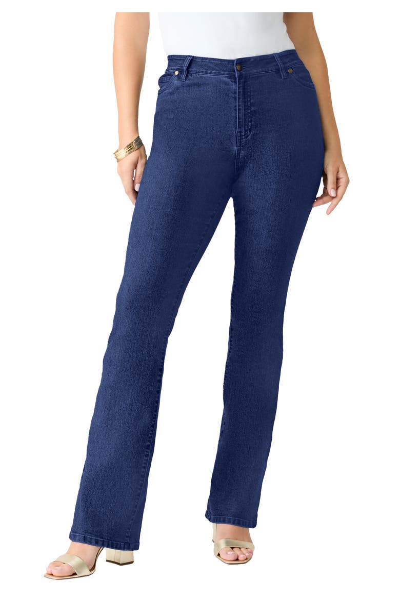 Plus Size 24/7 Stretch Bootcut Jean, Main, color, DARK WASH