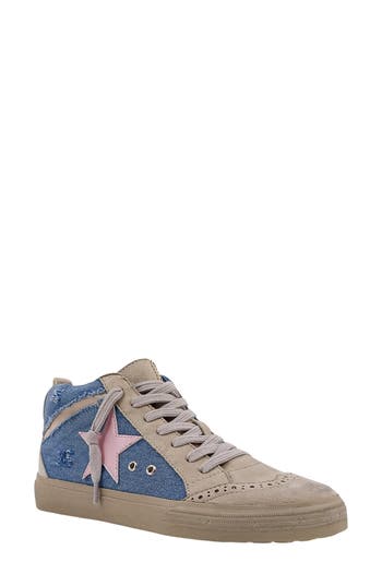 Shushop Paulina Low Top Sneaker In Denim