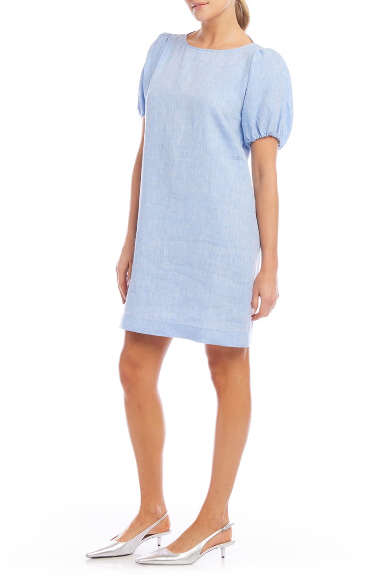 Juliette Linen Minidress, Alternate, color, CAPRI BLUE