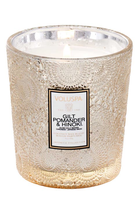 Gilt Pomander & Hinoki Classic Candle