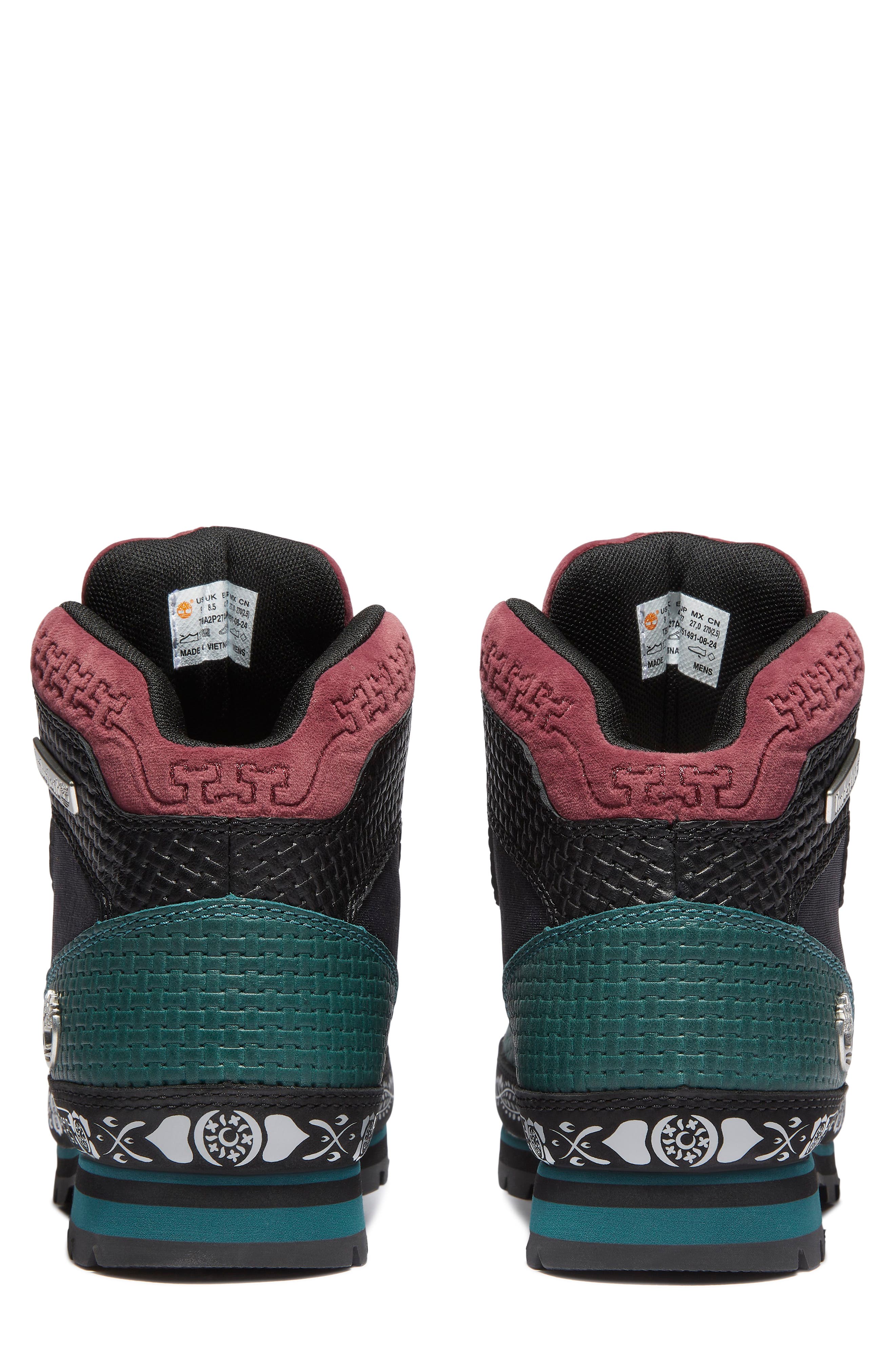 Timberland Euro Hiker Mid Hiking Boot, Alternate, color, Teal Full Grain