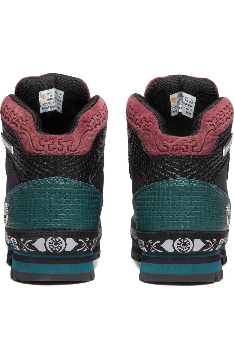 Timberland Euro Hiker Mid Hiking Boot, Alternate, color, Teal Full Grain