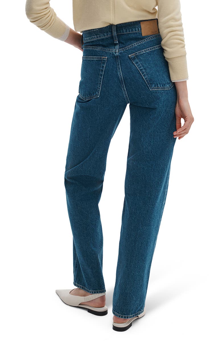 rag & bone Shea High Waist Straight Leg Jeans, Alternate, color, Cornflower