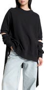 Marcella Mavi Elbow Cutout Sweatshirt