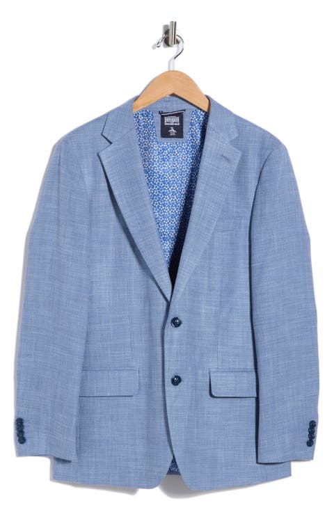 Textured Two-Button Sport Coat (Short, Regular & Long)