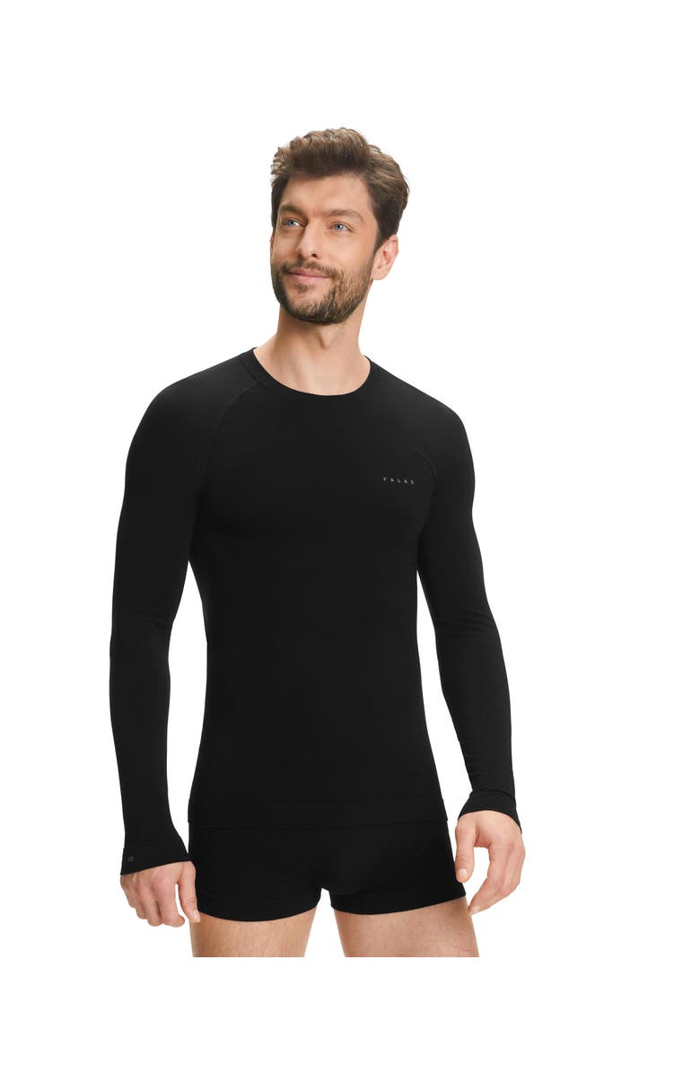 Falke Wool Tech Light Base Layer Top, Main, color, Black