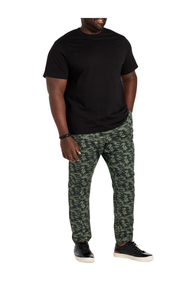 Big & Tall Slim-Fit Camo Joggers, Alternate, color, OLIVE AND BLACK CAMO