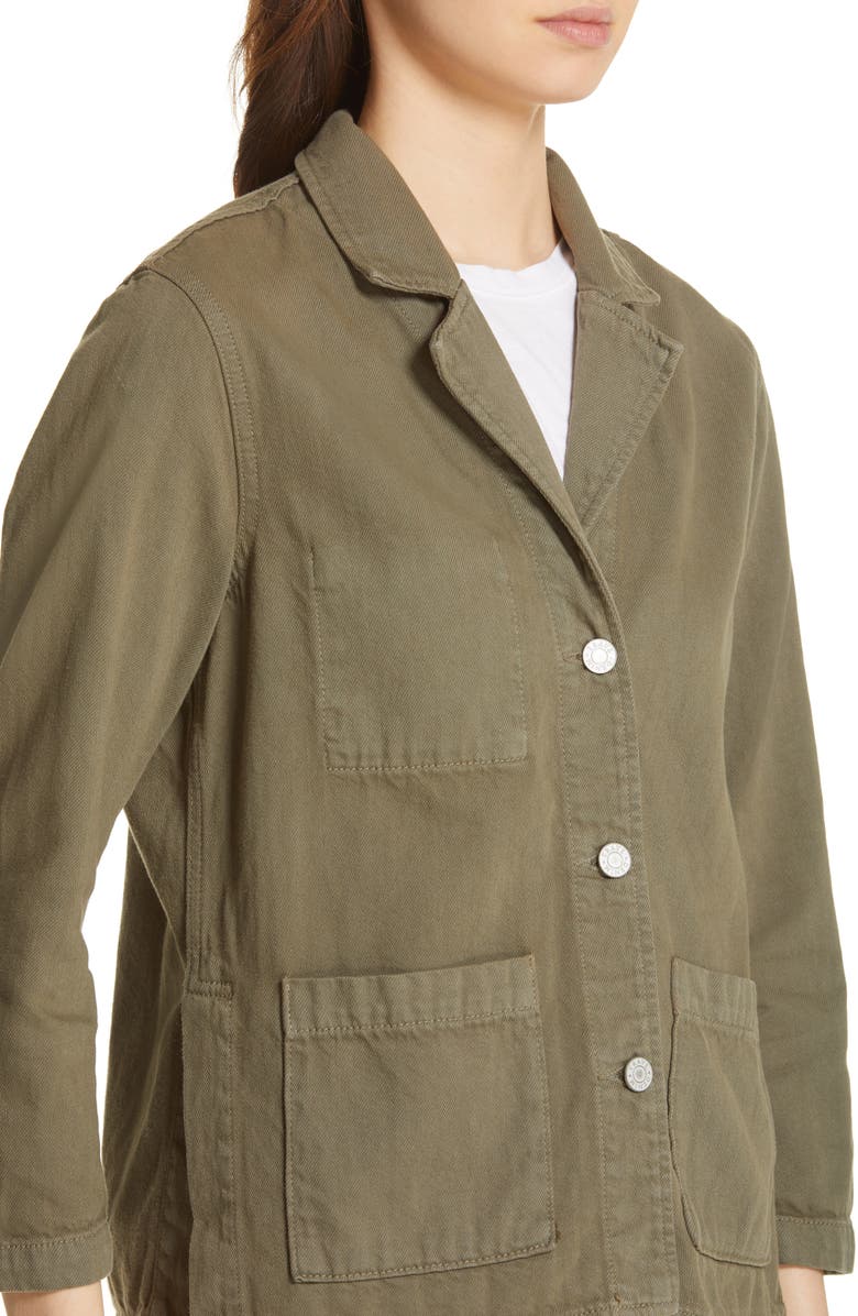 TRAVE Ingrid Relaxed Denim Chore Jacket, Alternate, color, 