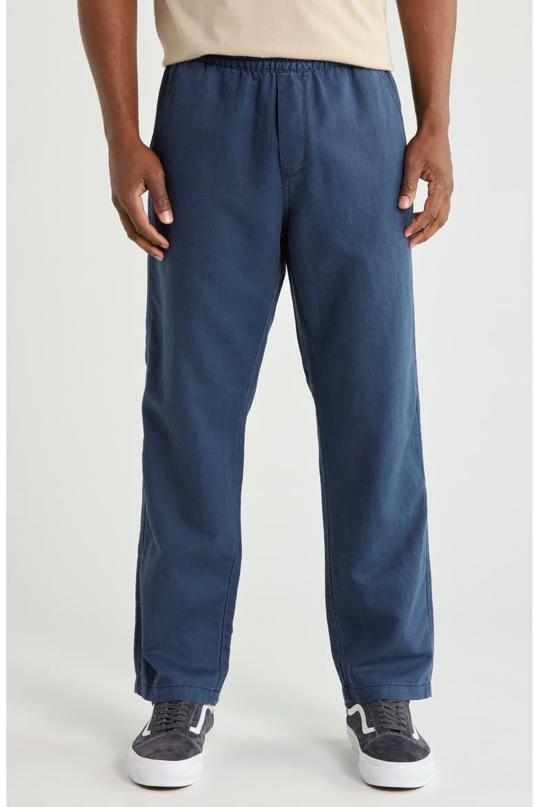 Pacifica Linen Blend Pull-On Pants, Main, color, DEEP BLUE