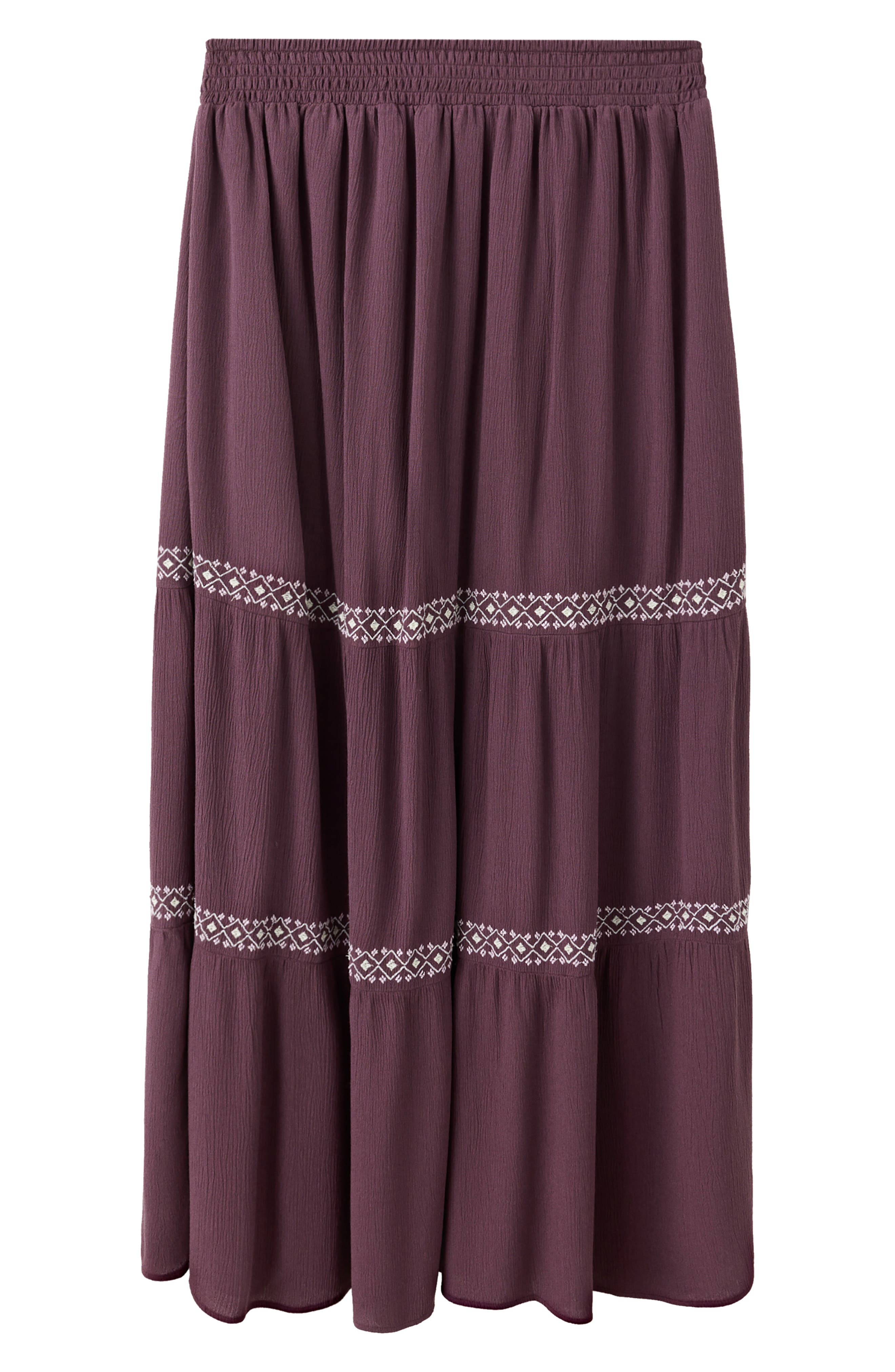 MANGO TEEN Embroidered Panel Maxi Skirt (Women) | Nordstrom