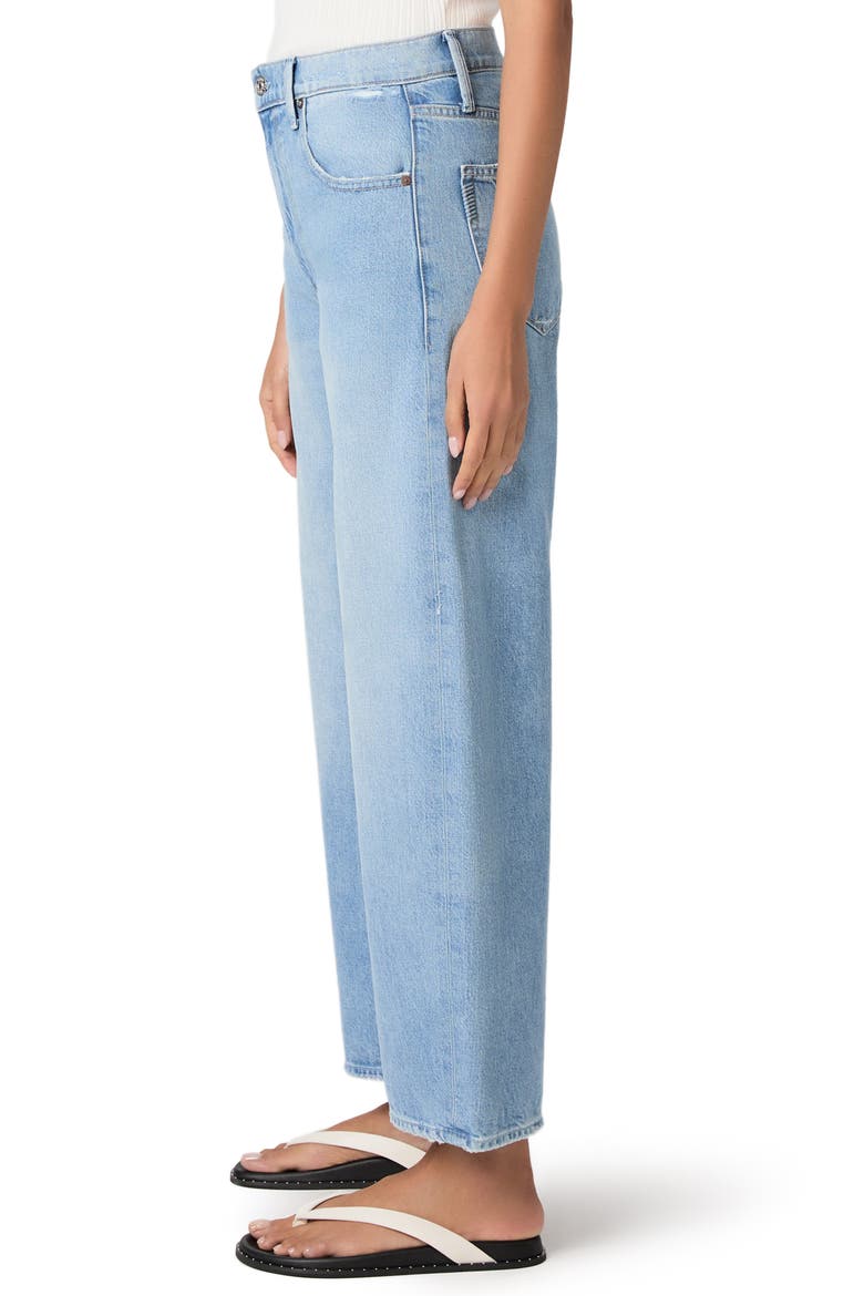 Arella High Waist Wide Leg Ankle Jeans, Alternate, color, FAUVE