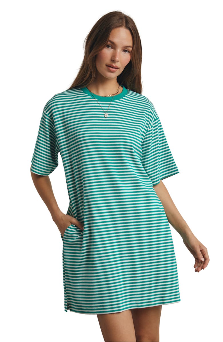 WISHLIST Stripe T-Shirt Dress, Alternate, color, Green White