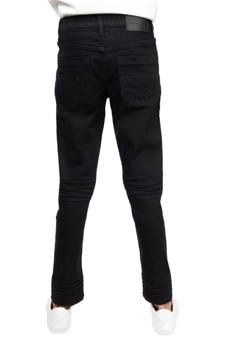 Kids' Cultura Stretch Straight Leg Jeans, Alternate, color, JET BLACK