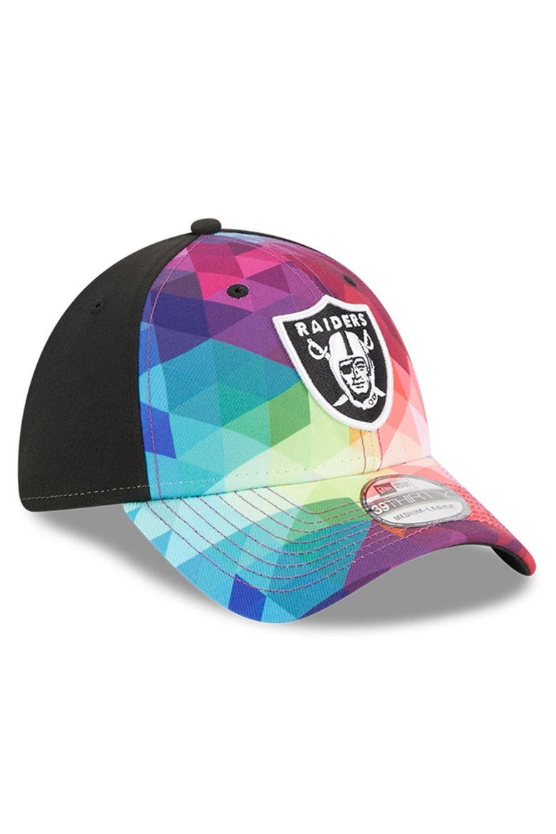 Men's New Era  Pink Las Vegas Raiders 2023 NFL Crucial Catch 39THIRTY Flex Hat, Alternate, color, Pink