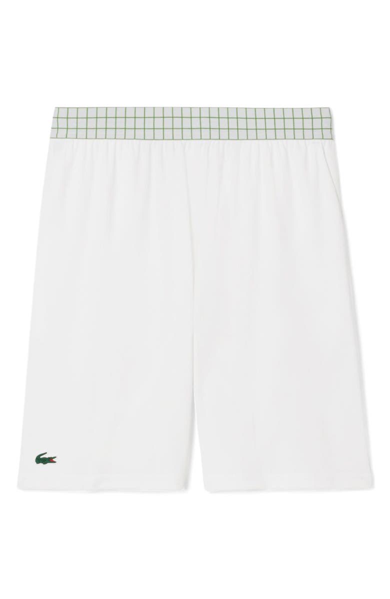 Lacoste Drawstring Jersey Shorts, Alternate, color, White