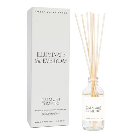 Clear Glass Reed Diffuser - Spa Scents