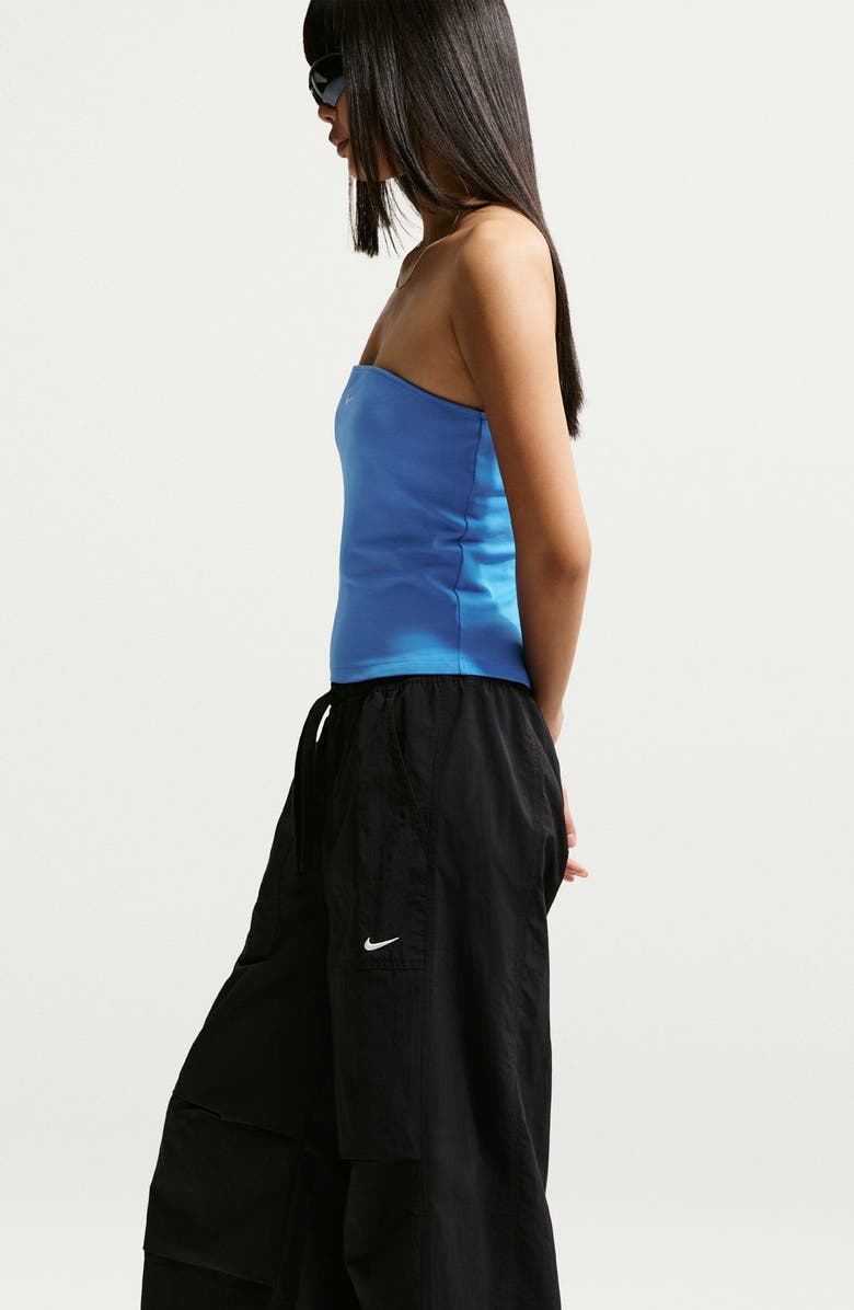 Nike Sportswear Loose Mid Rise Structured Pants, Alternate, color, Black/ Sail