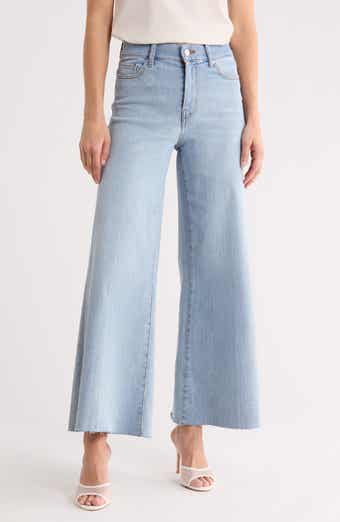 FRAME Palazzo Crop Cutoff Jeans