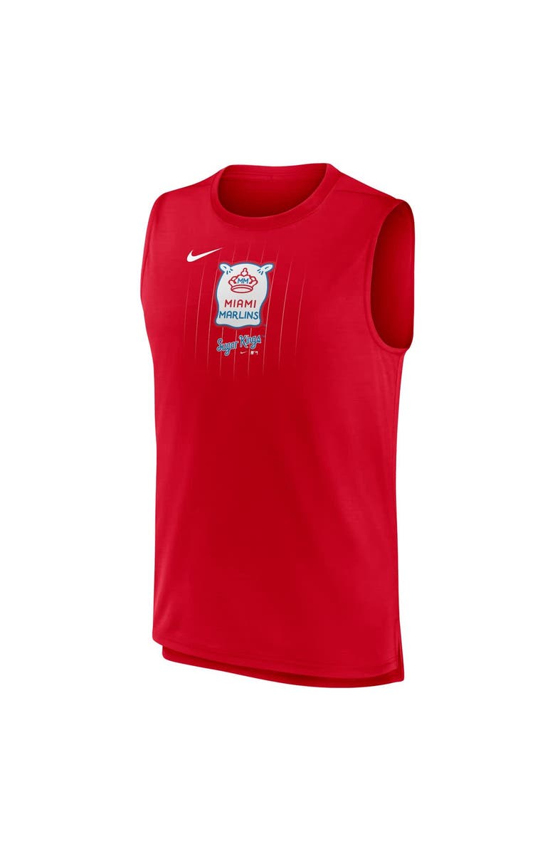 Nike Men's Nike Red Miami Marlins City Connect Muscle Tank Top, Alternate, color, Red