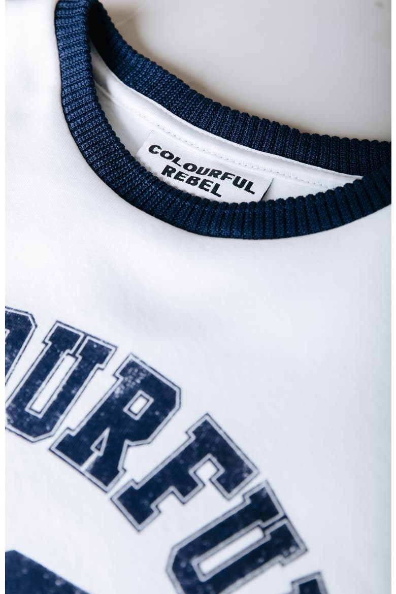 CR 33 Dropped Shoulder Sweat, Alternate, color, White